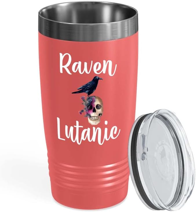 Bird Lover Coral Edition Viking Tumbler 20oz - Rven lutanic - Hummingbird Nest Cage Parrot Dad Gardening Outdoor Birdwatcher Feeder