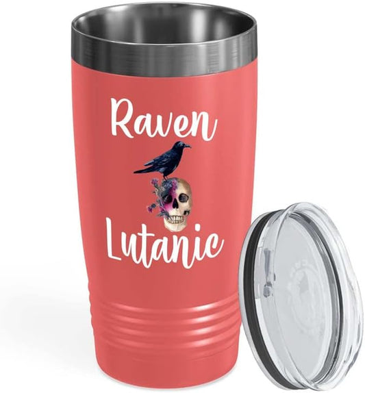 Bird Lover Coral Edition Viking Tumbler 20oz - Rven lutanic - Hummingbird Nest Cage Parrot Dad Gardening Outdoor Birdwatcher Feeder