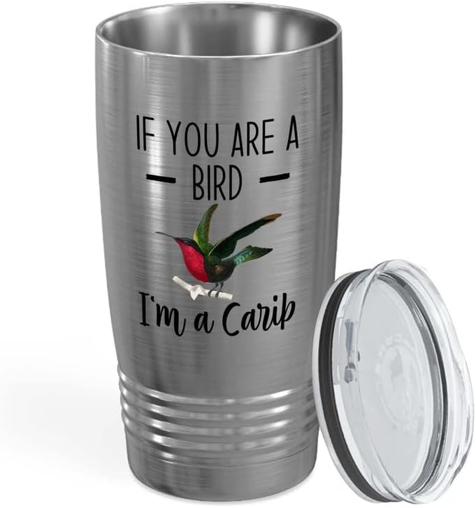 Bird Lover Silver Edition Viking Tumbler 20oz - Bird and Carib - Hummi