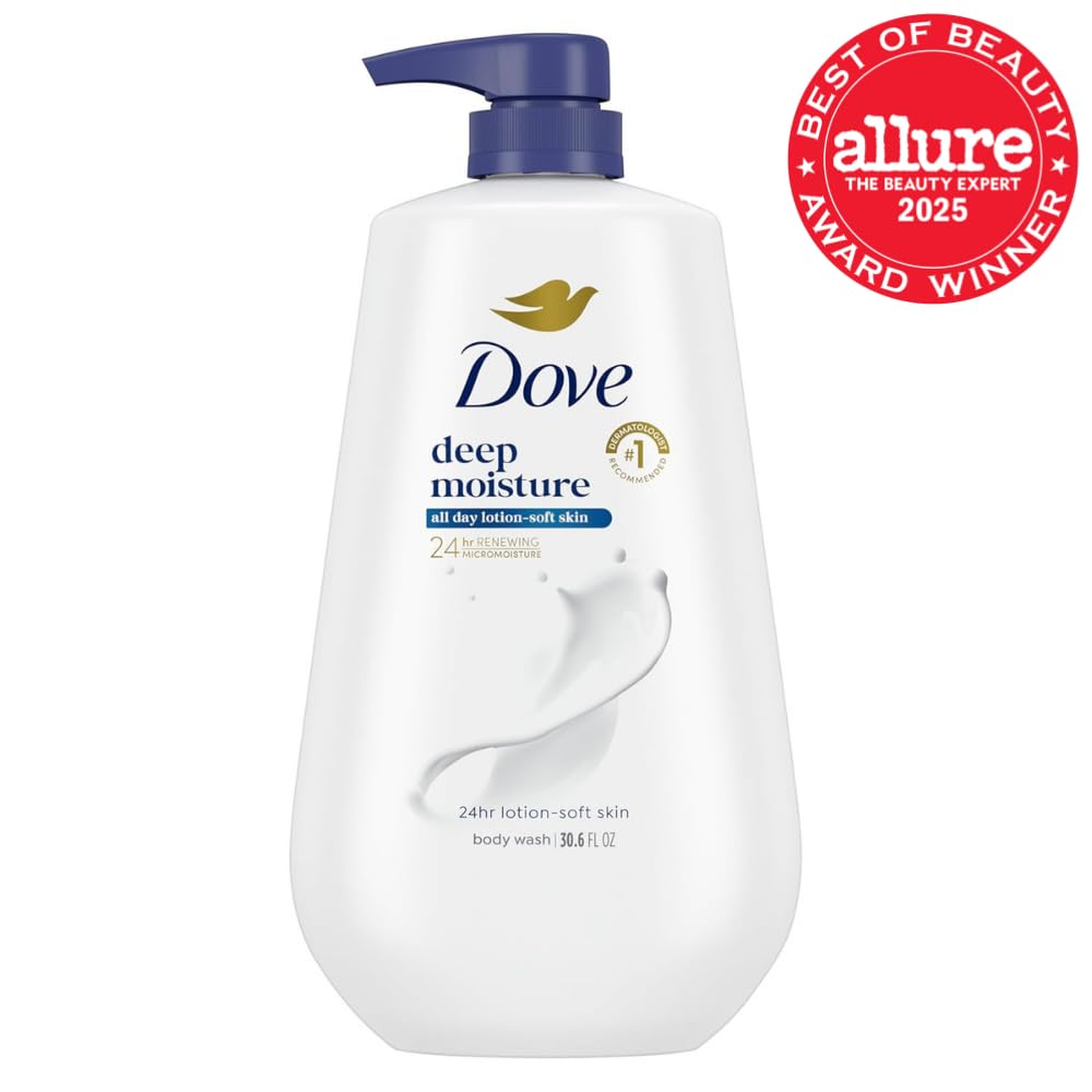 Dove Body Wash Deep Moisture for 24hr Lotion-Soft Skin Moisture Moistu