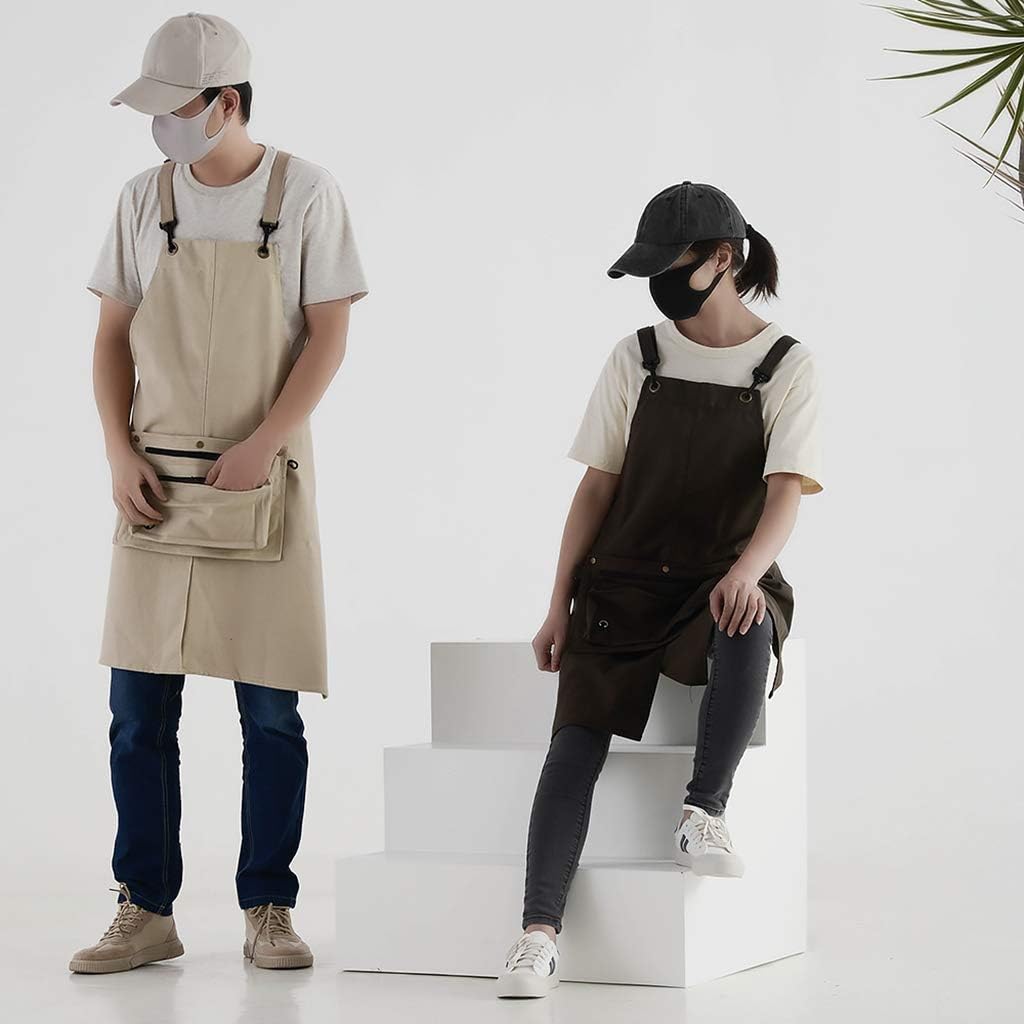 Canvas Work Apron Garden Tool Storage Apron Art Tools Apron Fashion We