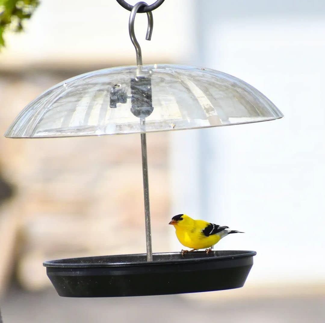 Kingsyard Adjustable Platform Bird Feeder for Outdoors, Hanging Metal 