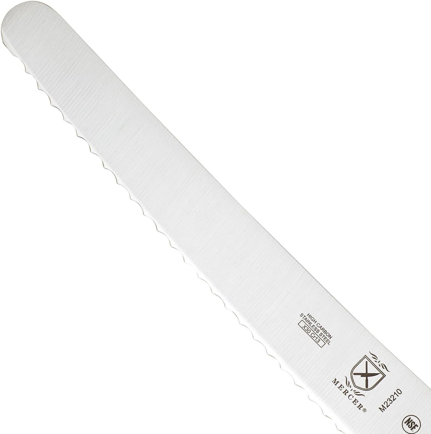Mercer Culinary M23210 Millennia Black Handle, 10-Inch Wide Wavy Edge, Bread Knife