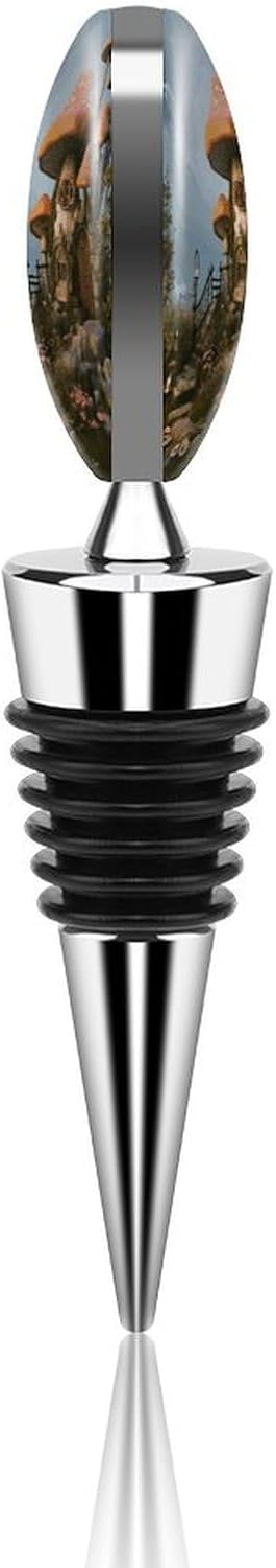 Mushroom Garden Wine Stoppers Zinc Alloy Bottle Sealer Detachable Leak