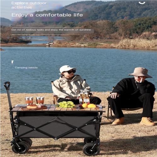 Portable Camping Cart,Outdoor Beach Camping Fishing Portable Folding C