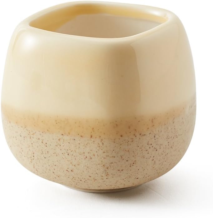 SUN-E 5 in Set 2.2 Inch Container Planter Ceramic Flowing Glaze Five Color Base Serial Set Succulent Plant Pot Cactus Plant Pot Flower Pot Idea