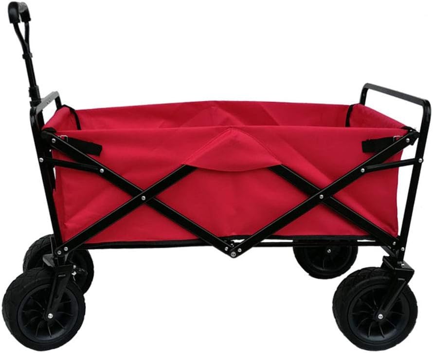 Folding Trolley,Garden Hand Pull Wagon Garden Transport Cart Collapsible Protable Truck for Outdoor Camping BBQ Shopping Gardening-150Kg Capacity