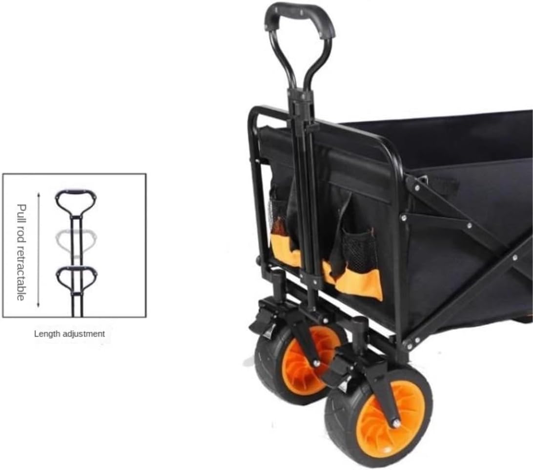 Collapsible Wagon Cart with Wheels Foldable Folding Wagons Carts Silen