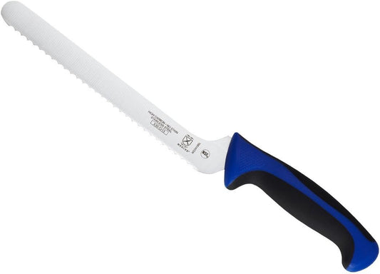 Mercer Culinary Millennia Colors 8-Inch Offset Wavy Edge Bread Knife, 
