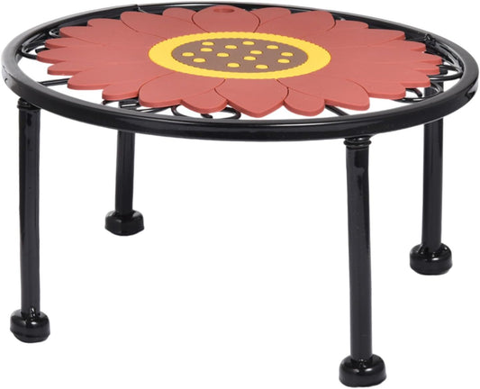 Plant Holder Stand | Beverage Water Drink Holder Base with Anti-Slip Pad | Flower Pot Floor Stand Potted Plant for Indoor Outdoor Balcony, Porch, Patio
