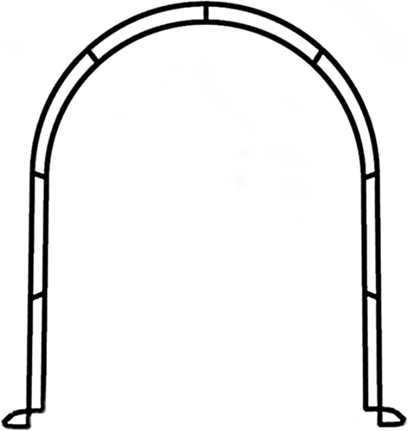 Metal Garden Archway - Outdoor Trellis for Climbing Plants, Floral Vines & Wedding Decor, Black Garden Arch (300x220x25cm) - Perfect for Roses & Garden Events