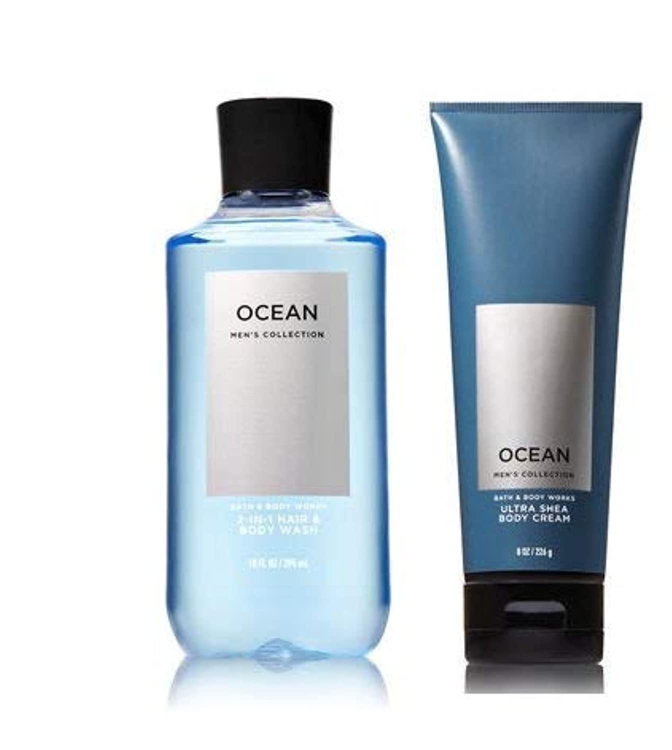 Bath & Body Works Men's Collection Ultra Shea Body Cream & 2 in 1 Hair
