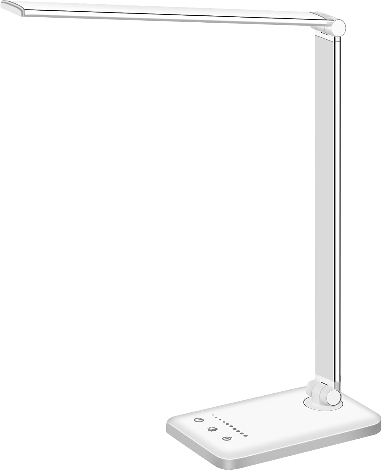 White crown LED Desk Lamp Dimmable Table Lamp Reading Lamp with USB Ch