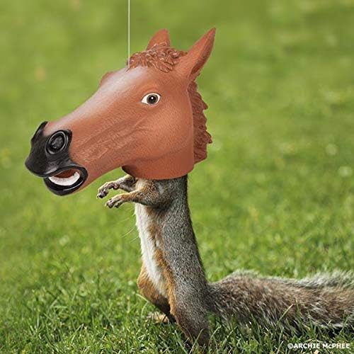 Squirrel Feeder Unicorn Head / Horse Head Duo - These Will Bring All The Laughs!
