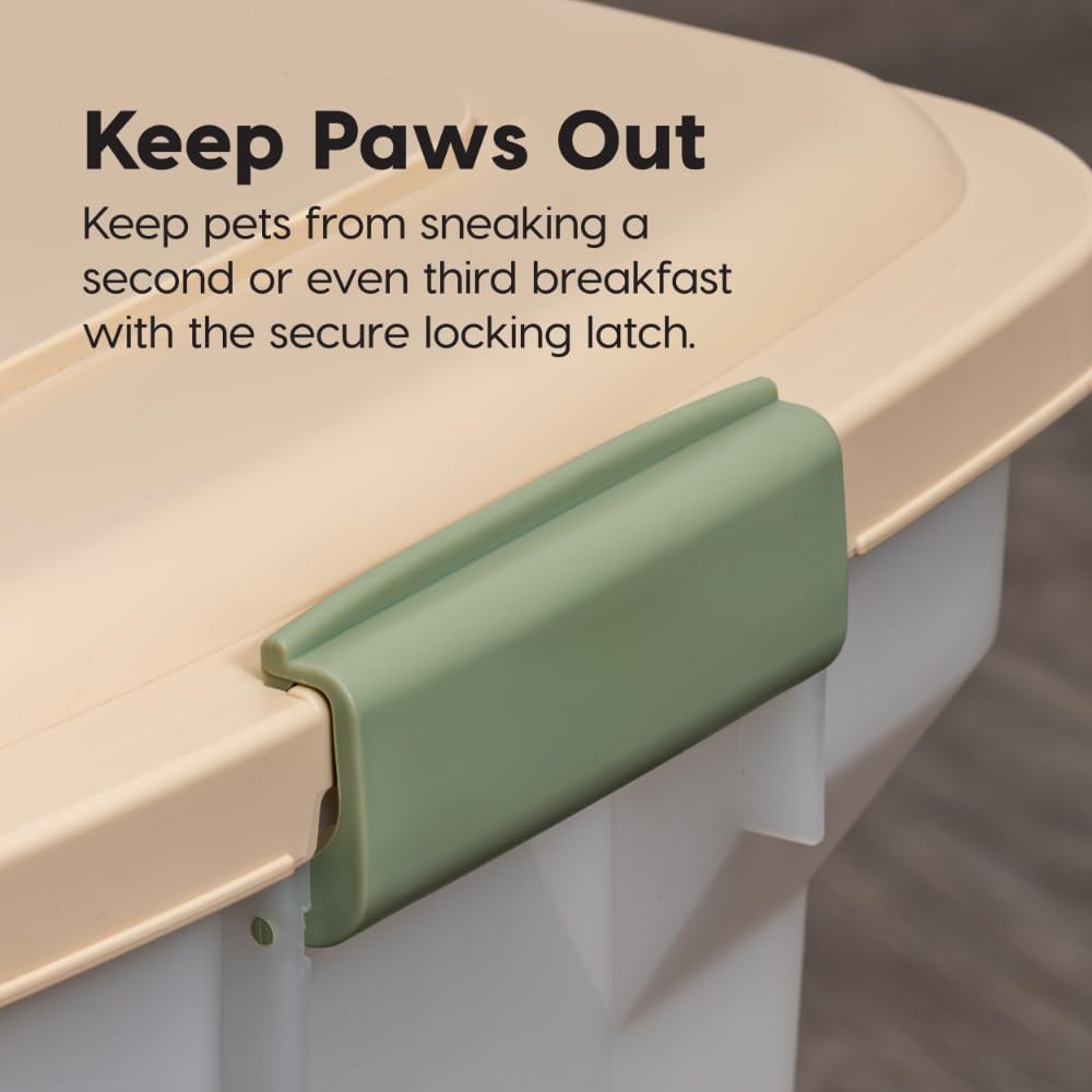 IRIS USA Airtight Dog Food Storage Container, WeatherPro, Up to 40 lbs