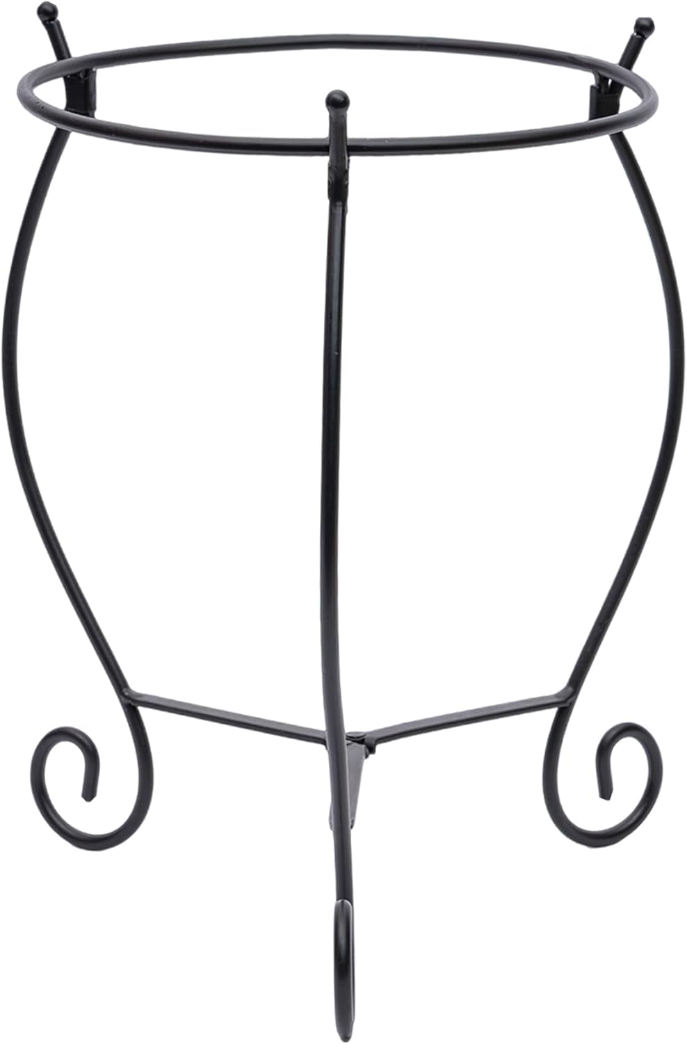 Topadorn Gazing Ball Stand Garden Metal Stand for 10-Inch or 12-Inch Gazing Globes, Black