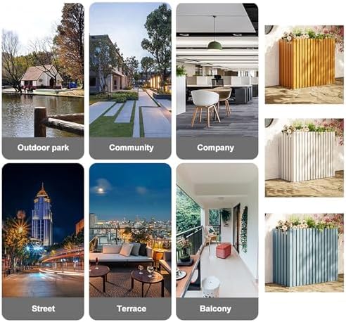 Solid Wood Air Conditioning Flower Stand, Plant Display Rack, Air Conditioner Fence Screen, Wooden Air Conditioner Cover, Decorative Air Conditioner Fence (Col