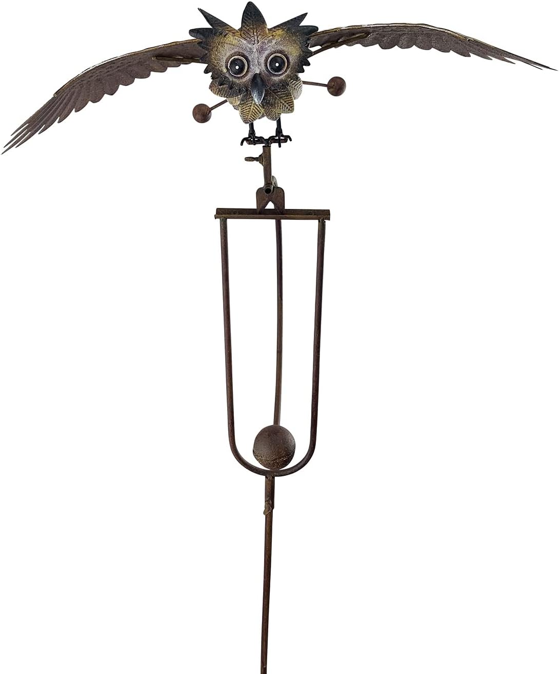 Red Carpet Studios Garden Stake Yard Art Metal and Glass Balance Rocke