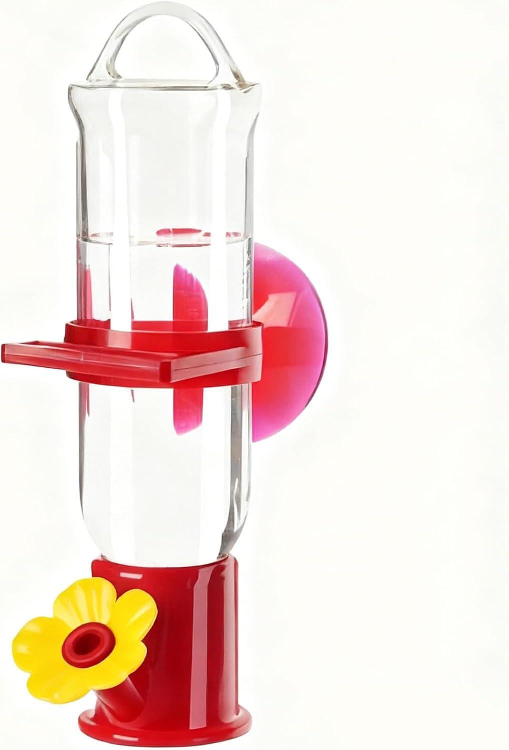 Hummingbird Feeder Window - 2 Pack Clear Suction Cup Waterer, Flower Ports Design Small Feeder, Bird Watching Accessory for House, Garden, Balcony, Outdoor Winter Viewing