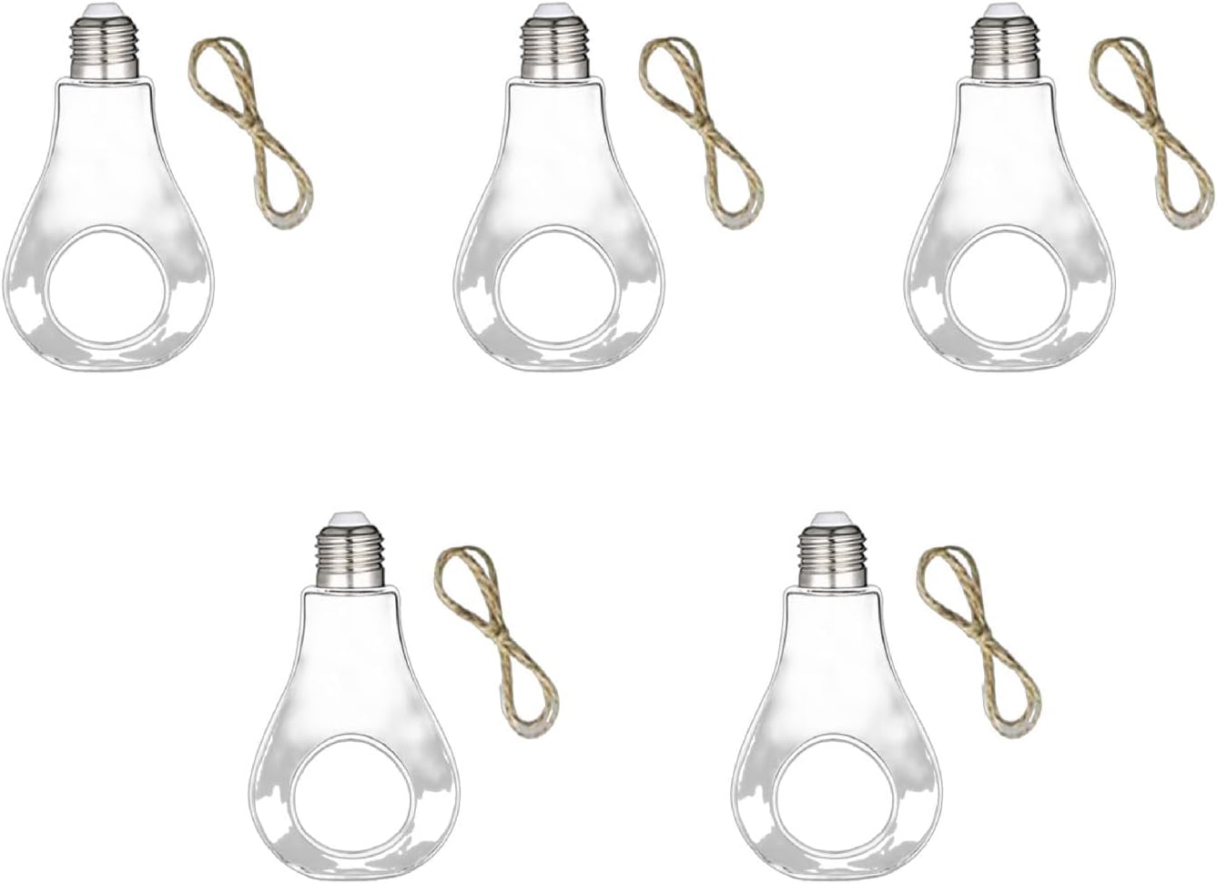 Glass Hanging Planter Light Bulb Shaped Hanging Air Plant Holders Flower Pots Plant Containers Terrarium Hanging Glas Plant Bulbs