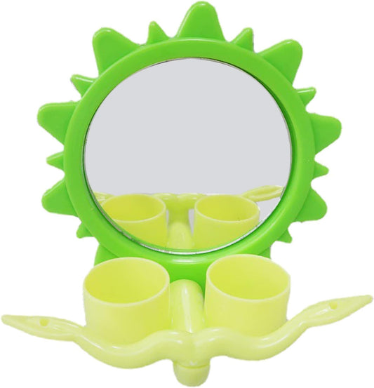 Bird Stand Toy Hanging Parrot Feeder Food Water Bowls for Cockatiels Conures Cage Accessories
