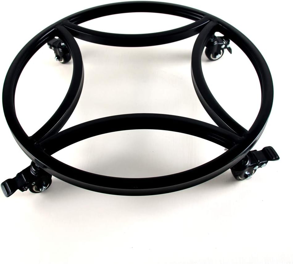 Zhongma 15" Round Plant Caddy with Wheels, Heavy Duty Construction, 300 Lbs Capacity, Load-bearing wheels with brakes, Easy Assembly