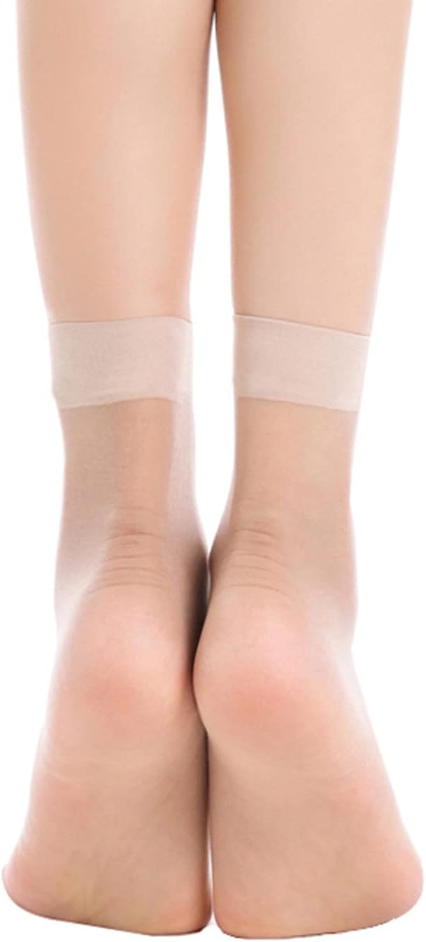 YAGAXI Women's Everyday Sheer Ankle Nylon Soft socks - 9 Pairs 20D Rei