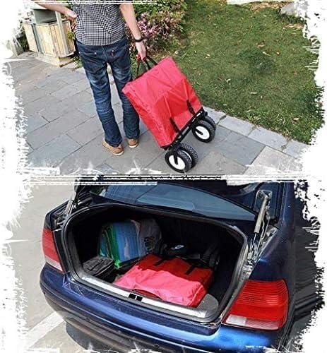 Collapsible Wagon Cart with Wheels Foldable Folding Wagons Carts Silen