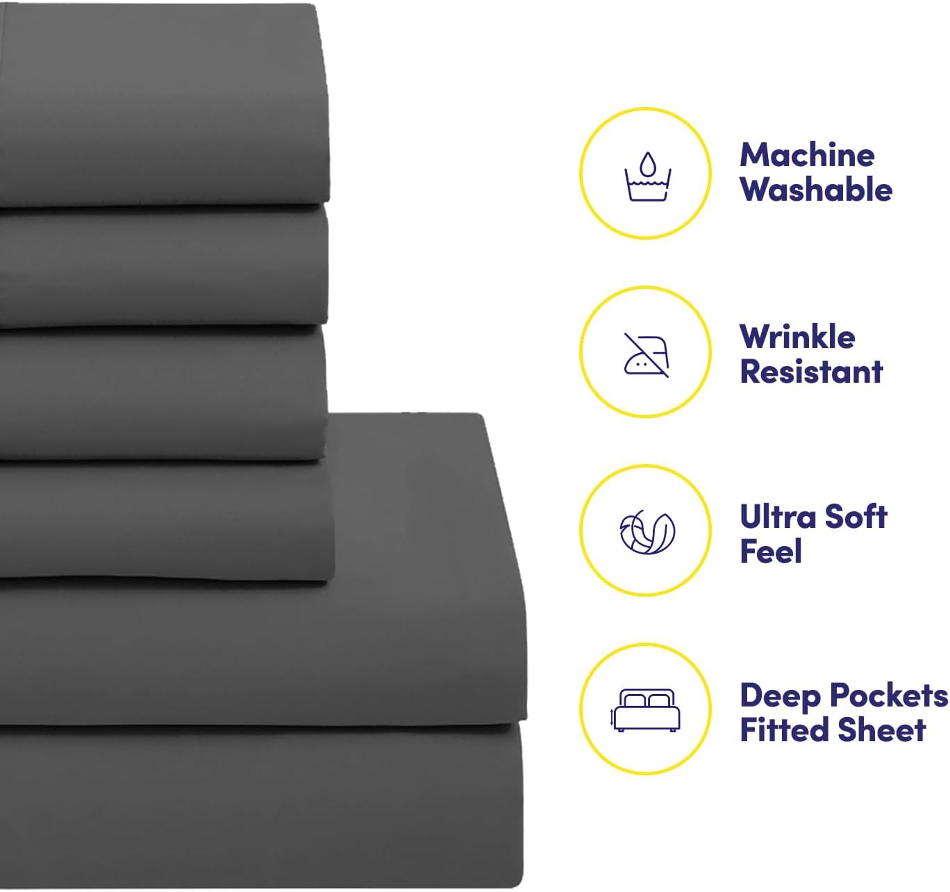 Sweet Home Collection 5 Piece Comforter Set Bag Solid Color All Season