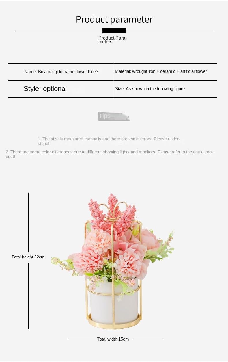 Artificial Silk Variety Flower Fake Flowers in Vase Mini Flowers Potte