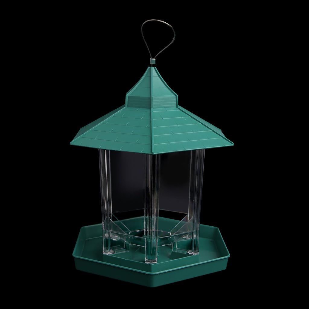 Bird Feeders for Outside Hanging Wild Bird Feeder Clear Body Proof Garden Decoration for Bird Watchers