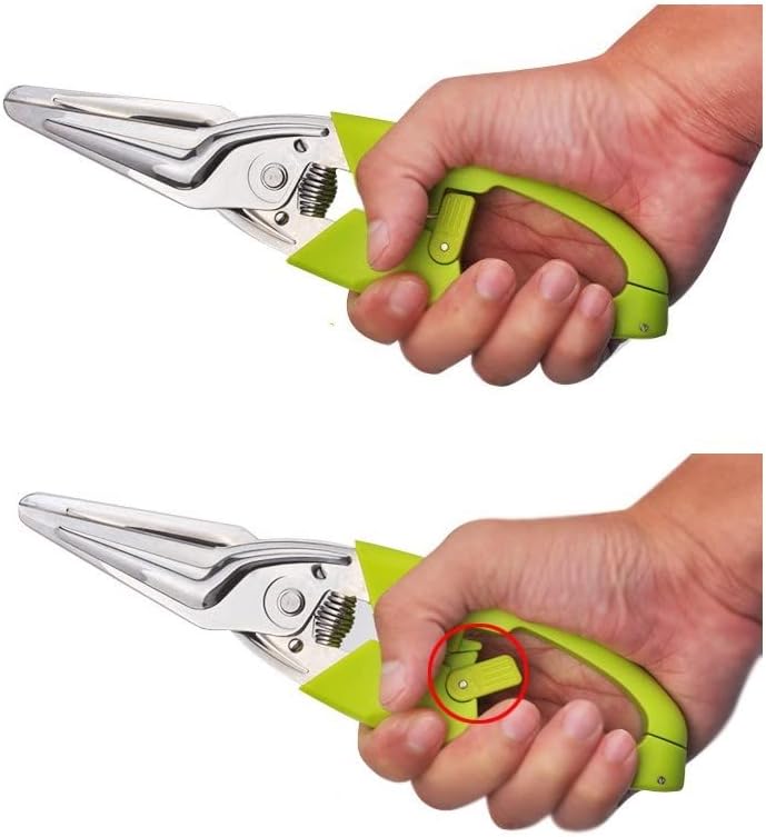 Multi Function Kitchen Garden Shears Spring-Loaded With Anti-Slip Hand
