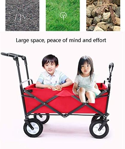 Collapsible Wagon Cart with Wheels Foldable Folding Wagons Carts Silen