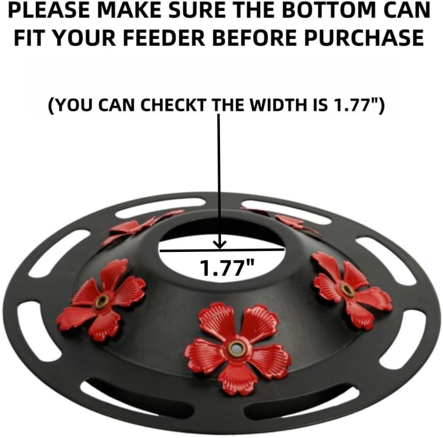 Metal Cover for Hummingbird Feeders Base top Hummingbird Feeder Replac