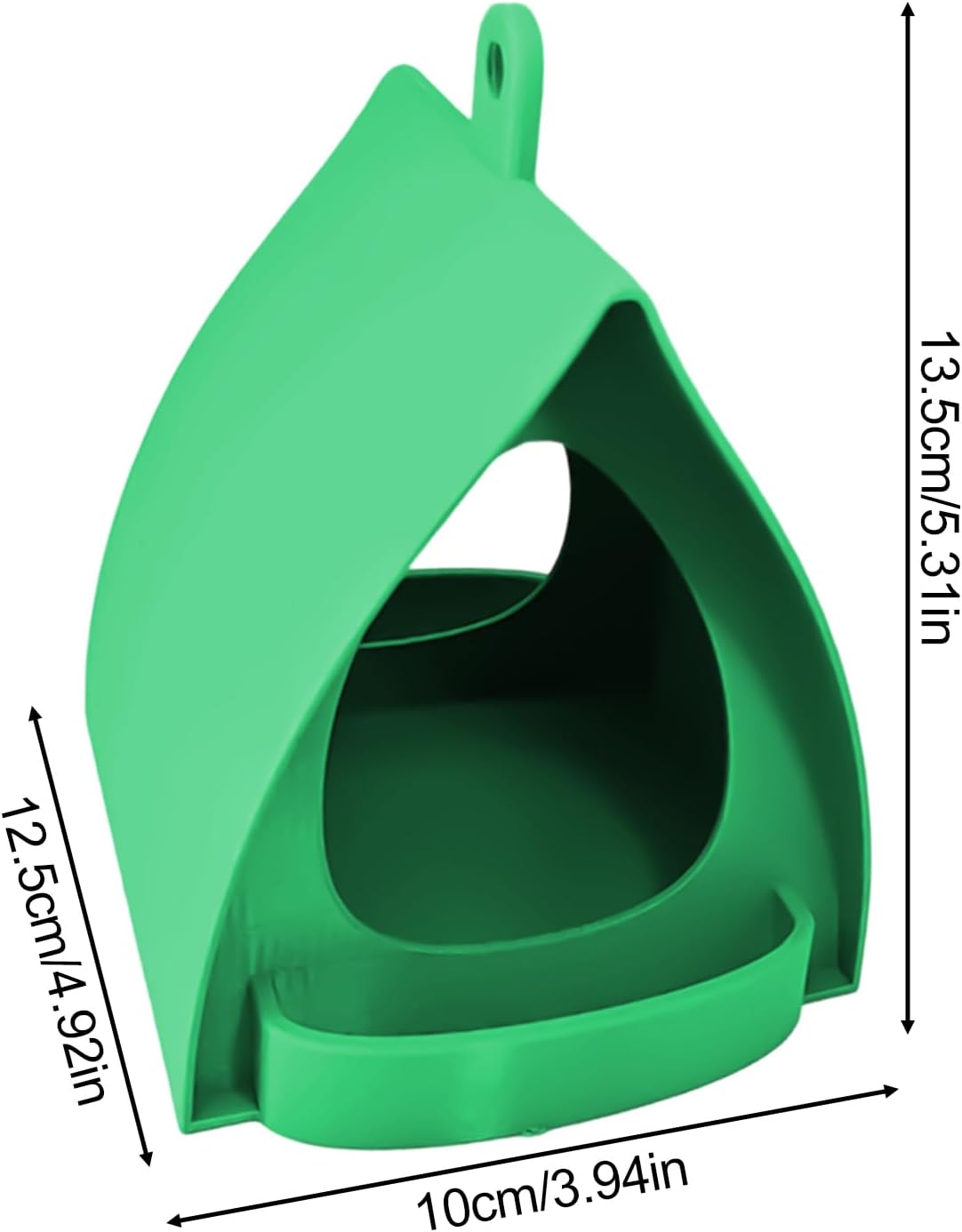 Bird Feeders for Outdoors, Open Design Station with Hanging Hooks, Hut Shape Mounted Feeder for Outside Garden Winter, Wildlife Feeding Accessory, Bird Feeder for Balcony Squirrel Hummingbird