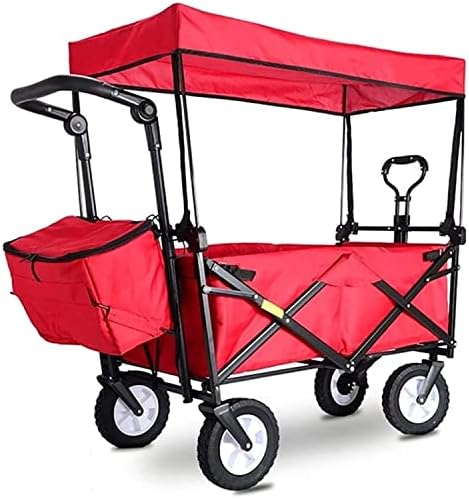 Collapsible Wagon Cart with Wheels Foldable Folding Wagons Carts Silen