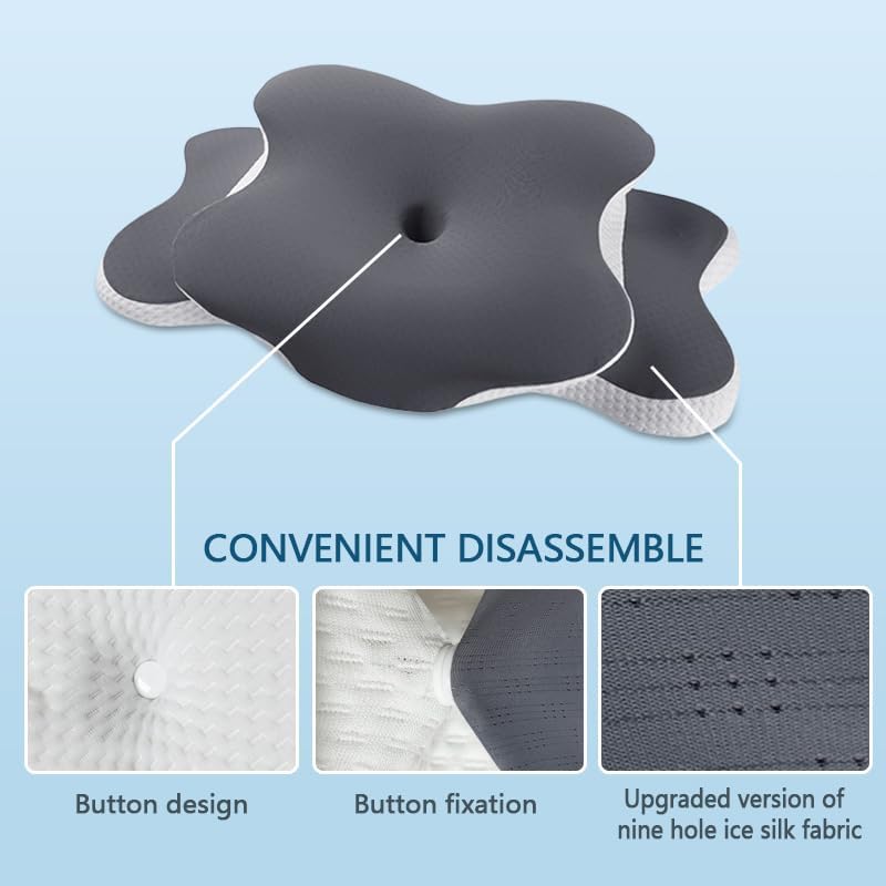 Ergo Pillow for Sleep Apnea, Neck Pain, and Snoring Relief | Cervical 