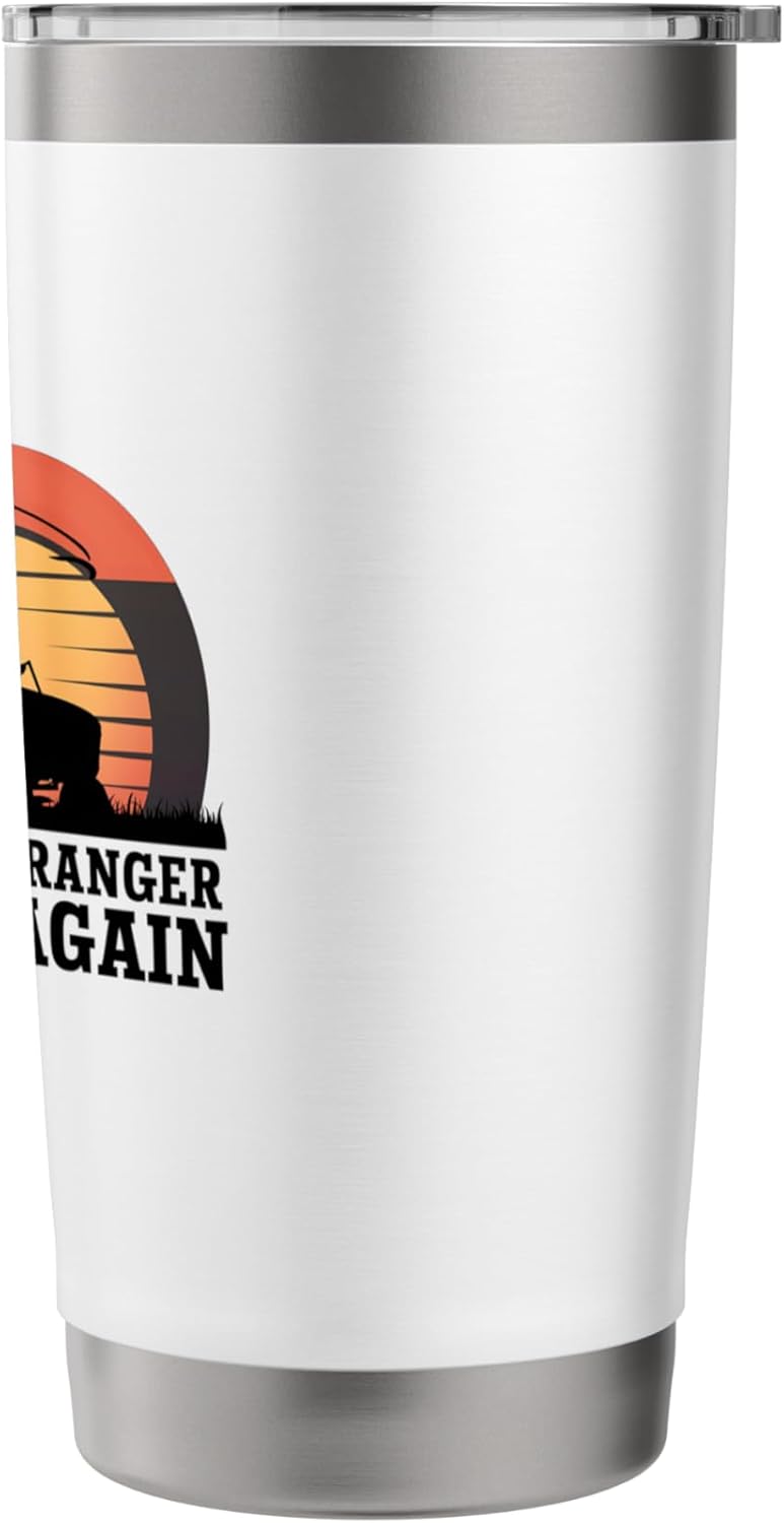 The Lawn Ranger Rides Again Funny Lawn Care Stainless Steel Insulated Tumbler