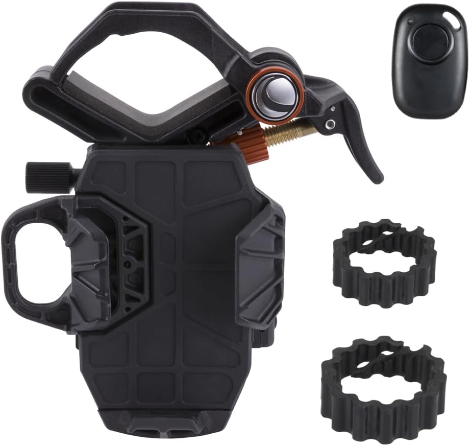 Celestron – NexYZ DX – Universal Smartphone Adapter for Telescope, Binoculars & Spotting Scopes – 3-Axis Precision Alignment – Capture Images & Video Through Your Optics – Includes Bluetooth Remote