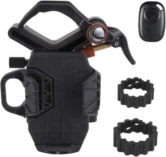 Celestron – NexYZ DX – Universal Smartphone Adapter for Telescope, Binoculars & Spotting Scopes – 3-Axis Precision Alignment – Capture Images & Video Through Your Optics – Includes Bluetooth Remote