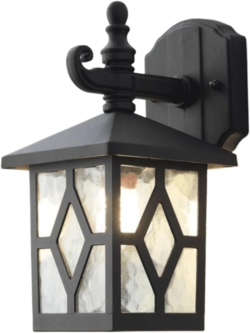 Solar Outdoor Wall Sconce LED Exterior Wall Lamp Aluminum Outdoor Wall Light Dusk to Dawn Solar Wall Lantern Waterproof Porch Lighting Fixture for Patio Garden Garage Deck Cottage
