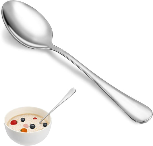 Dinner Spoon Set,16 Pcs 7.3" Tablespoons,Premium Food Grade Stainless 