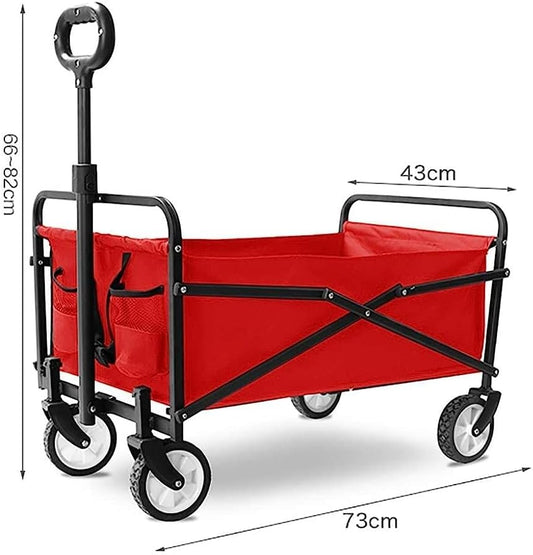Handcart, Folding Garden Trolley Cart Heavy Duty Wagon Multi-Function 