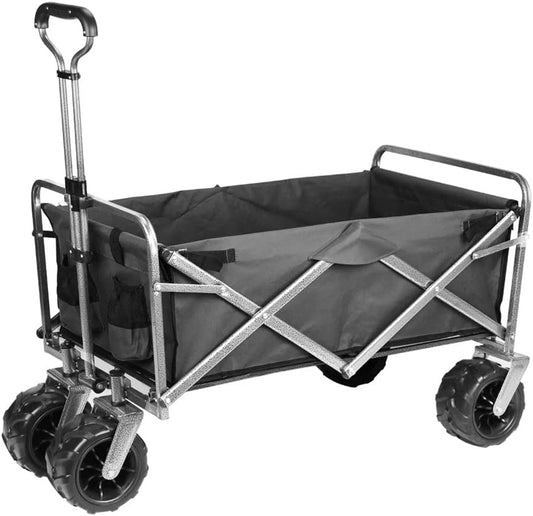 Faltbare Folding Utility Wagen Karren Große Kapazität 330lbs Strand Wa