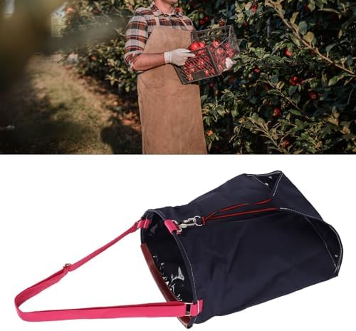 VBESTLIFE Fruit Picking Bag, 600D Oxford Cloth Harvest Fruit Vegetable Picking Bag Garden Apron for Outdoor Orchard Farm