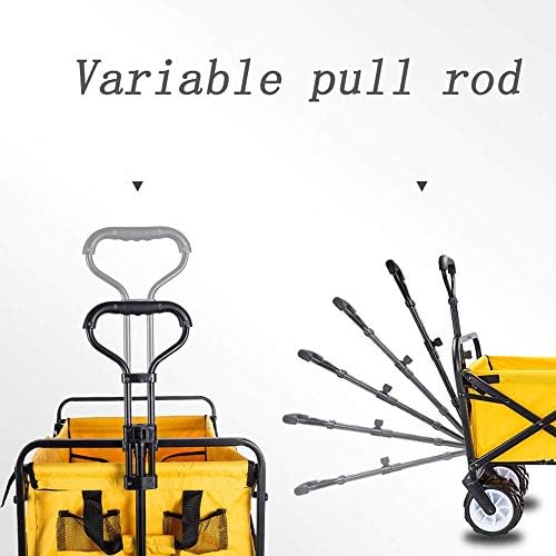 Portable Camping Cart,Foldable Cart Folding Wagon Beach Cart All Terra
