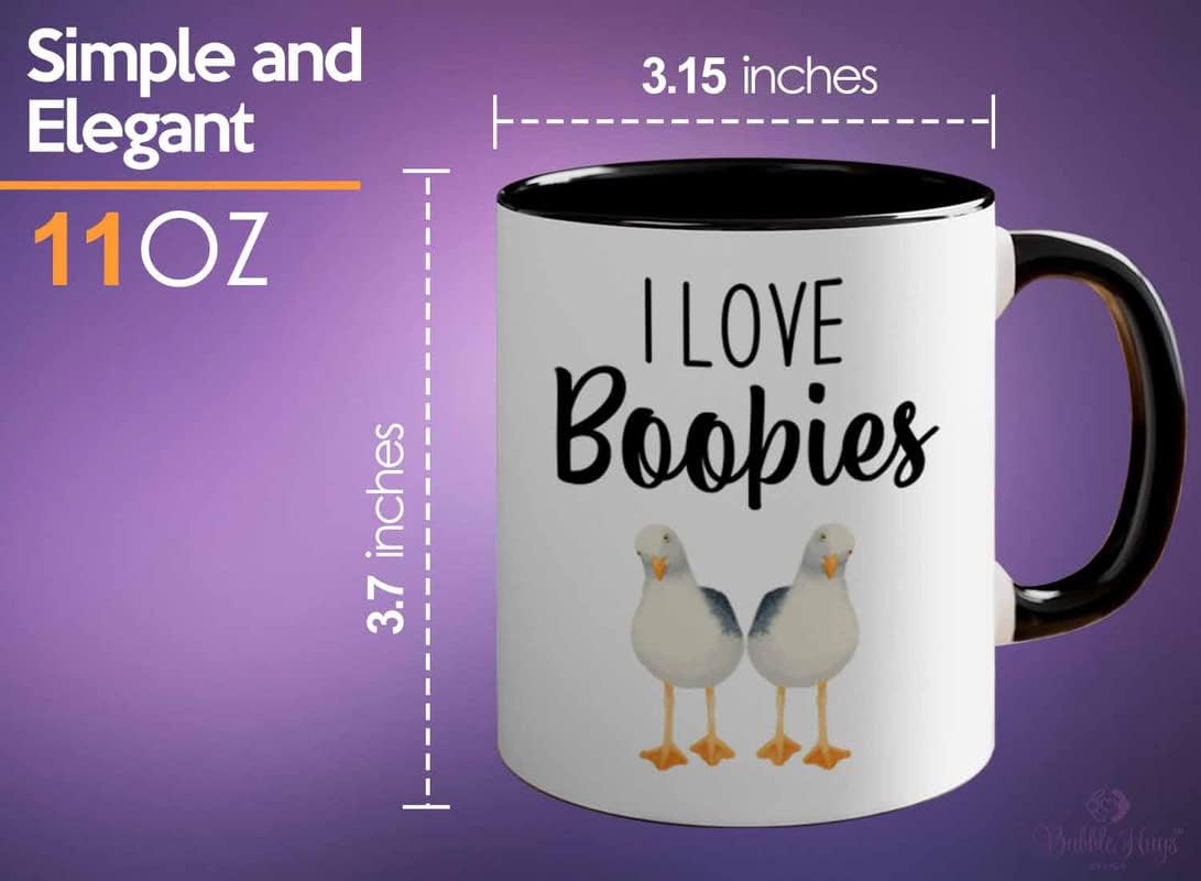 Bird Lover Two Tone Black Edition 11oz - Love Boobies - Hummingbird Ne