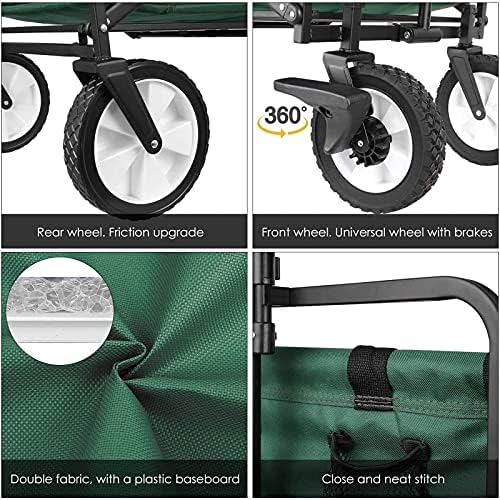Trolleys, Foldicampicart, Garden Wagon, Beach Garden Trolley, Cart Heavy Duty Trolley - for Shoppibeach Outdoor Garden Picnic