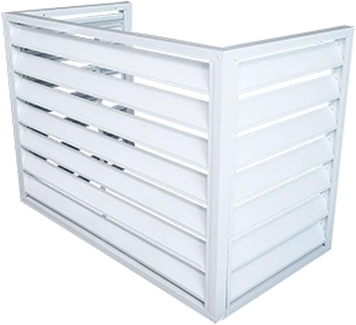 Tqertrtfxalouver Grille dust Cover,Mini Split Air Conditioner Cover for Outside Units,Aluminum Air Conditioner and Heat Pump Cover,Shelf Plant Stand,Outdoor AC Unit Cover,Noise Reduction,Suitable for