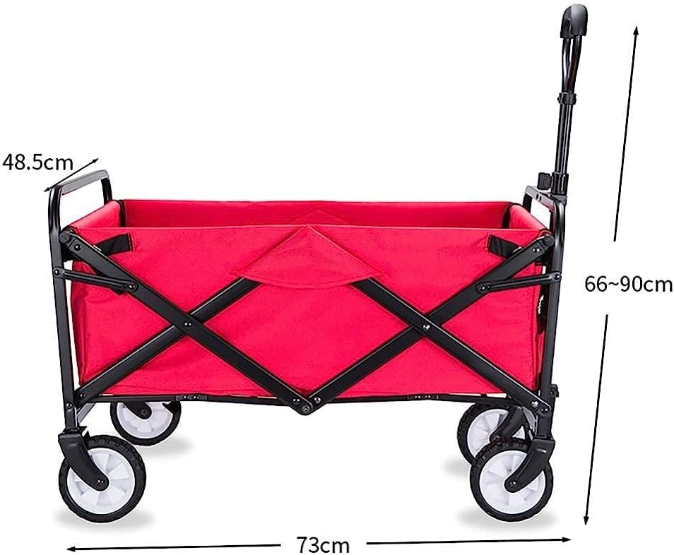 Handcart, Garden Trolley Foldable Cart Heavy Duty Festival Trolley Pul